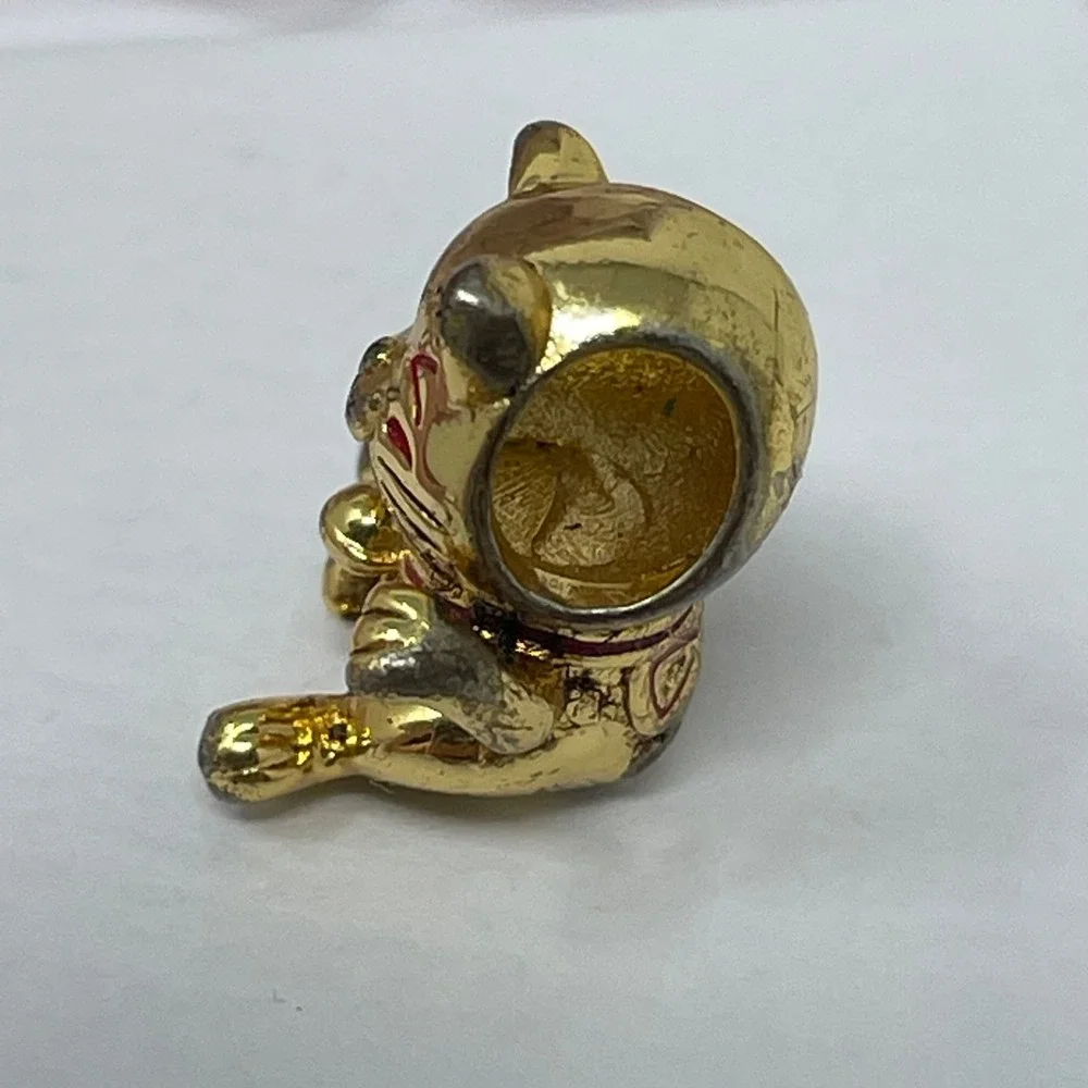Pandora Shine Lucky Cat Maneki-neko Charm 18k Gold Plated 925 Silver 767900EN09